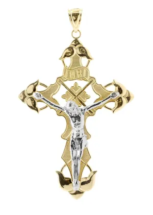 10K Gold Cross / Crucifix Pendant  |  15.1 Grams