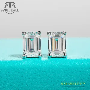 10K Gold Moissanite Stud Earrings for Women | Diamond-Like Sparkle