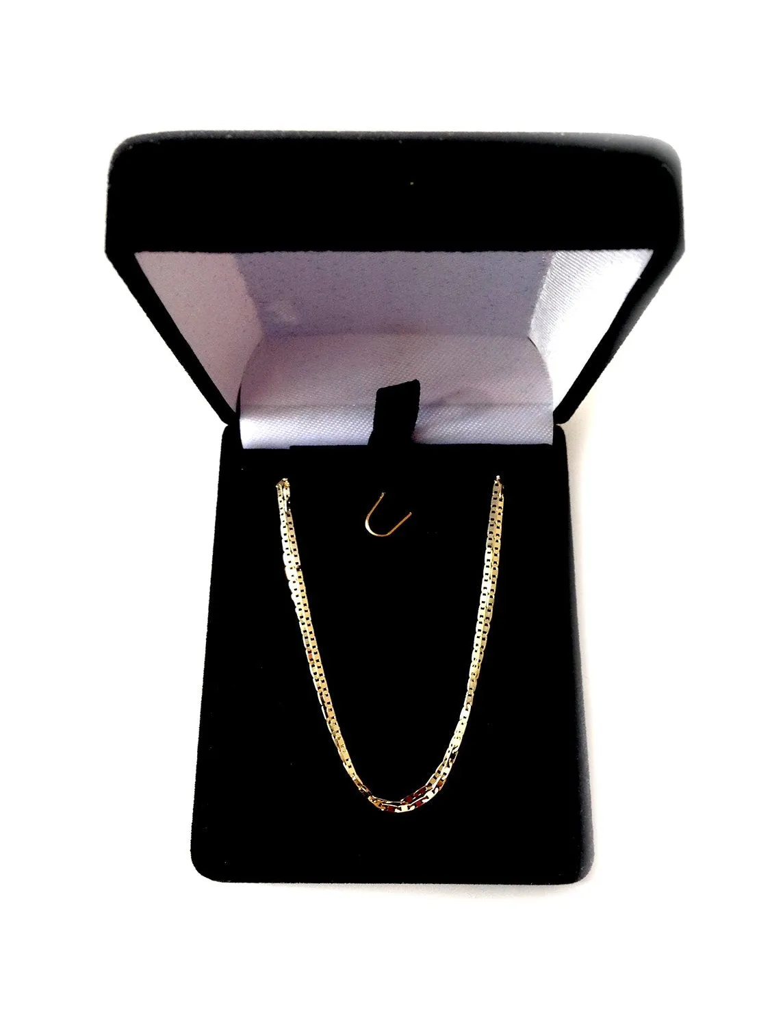 10k Yellow Gold Mariner Link Chain Necklace, 1.2mm