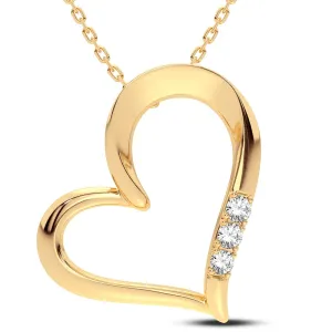 14K 0.06CT Diamond Pendant