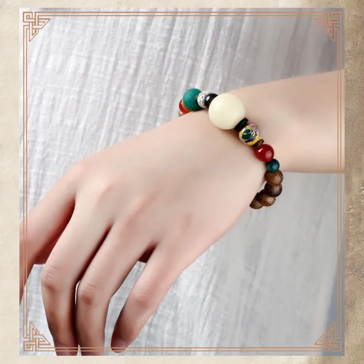 7 kinds of Bodhi beads wood bracelet