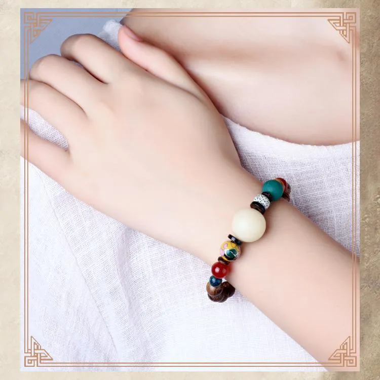 7 kinds of Bodhi beads wood bracelet