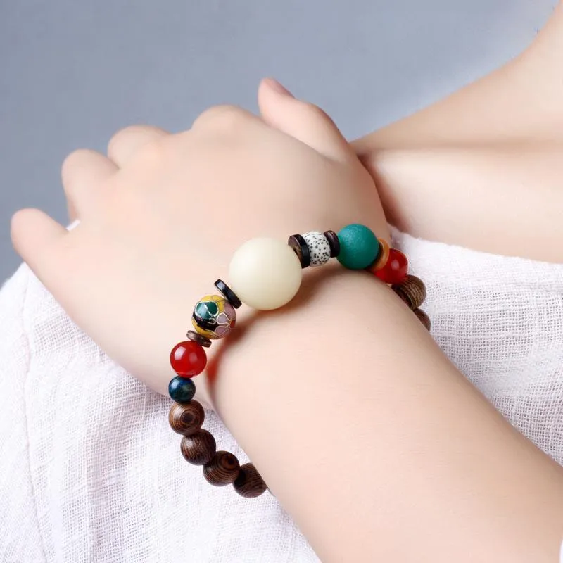 7 kinds of Bodhi beads wood bracelet