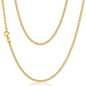 9ct Dazzling Yellow Gold Silver Filled Anchor Chain