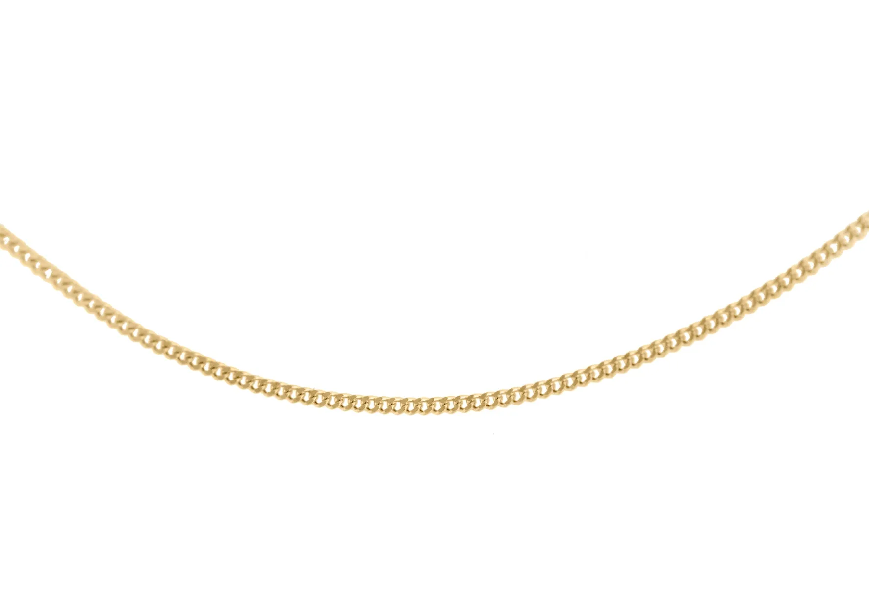 9ct yellow gold adjustable curb chain 273