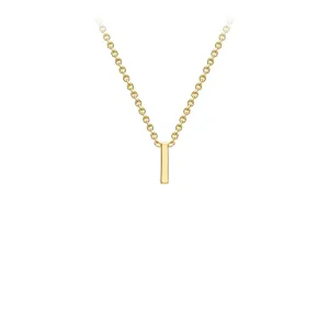 9K Gold 'I' Initial Necklace - 1.19.0158