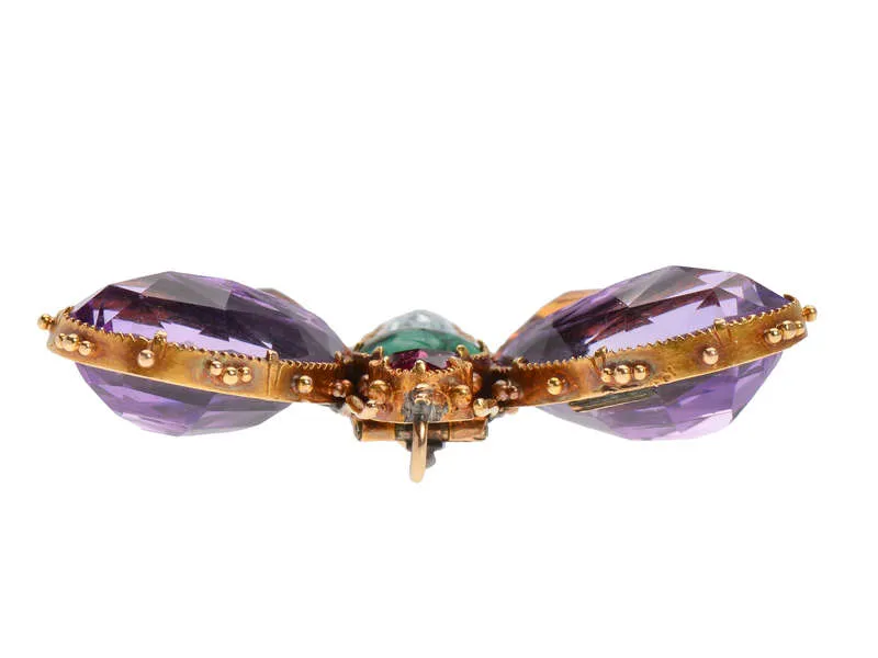 Amethyst Georgian Gemstone Butterfly