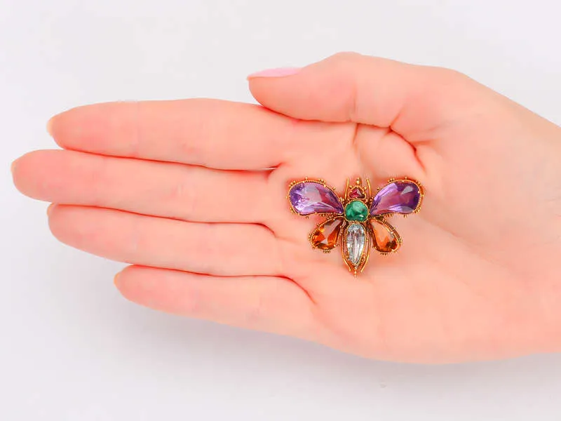 Amethyst Georgian Gemstone Butterfly