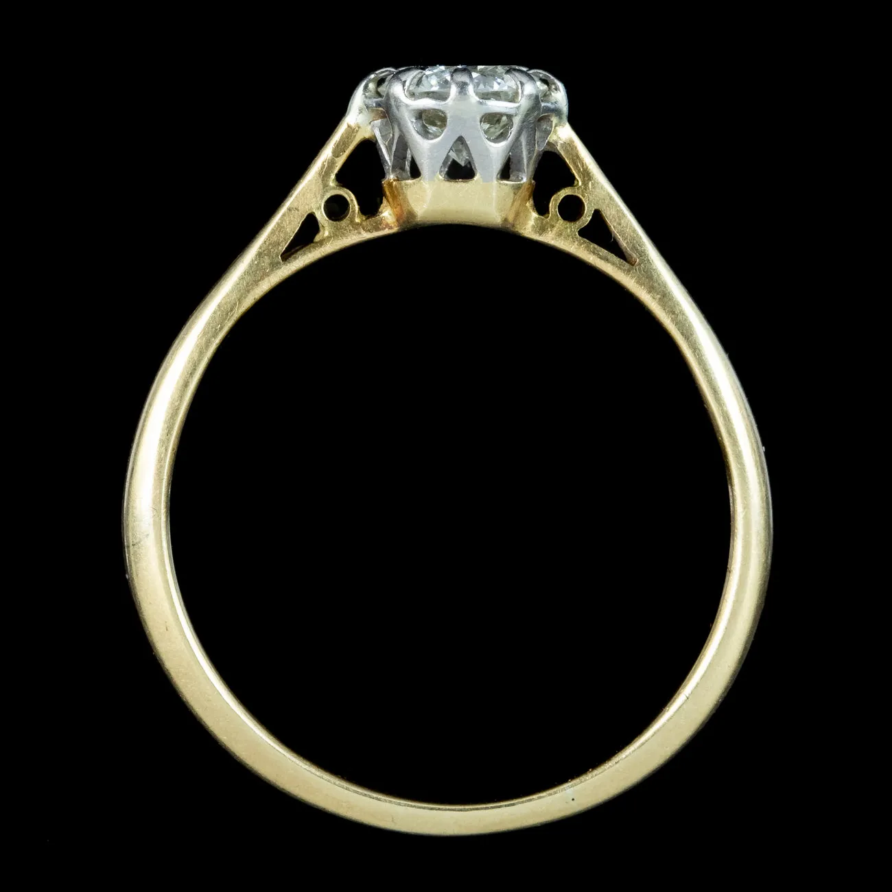 Antique Edwardian Diamond Solitaire Ring 0.70ct Diamond