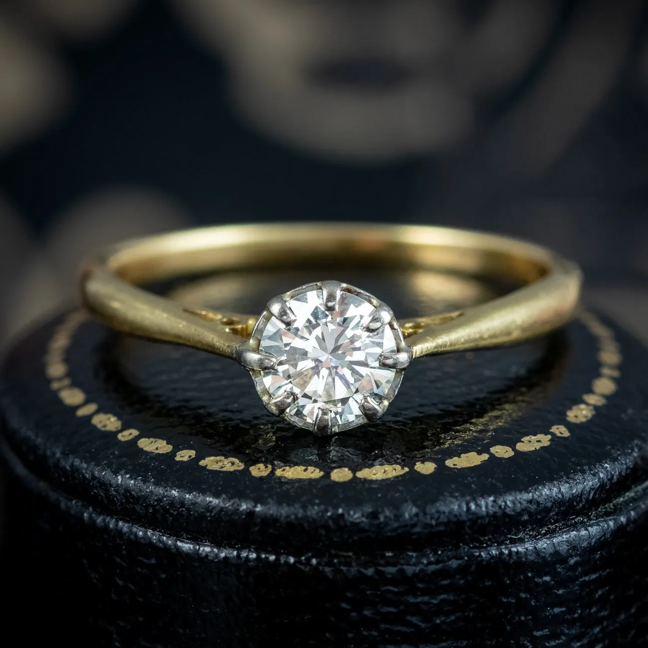 Antique Edwardian Diamond Solitaire Ring 0.70ct Diamond