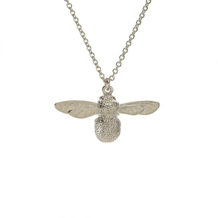 Baby Bee Necklace - Silver