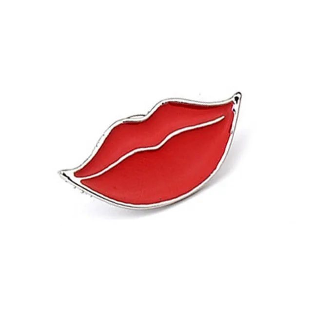 Badge Icons Red Lips Hand Sunglasses