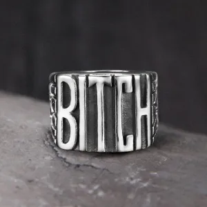 Bitch Letter Rings - 925 Sterling Silver Ring -  Savage Rings