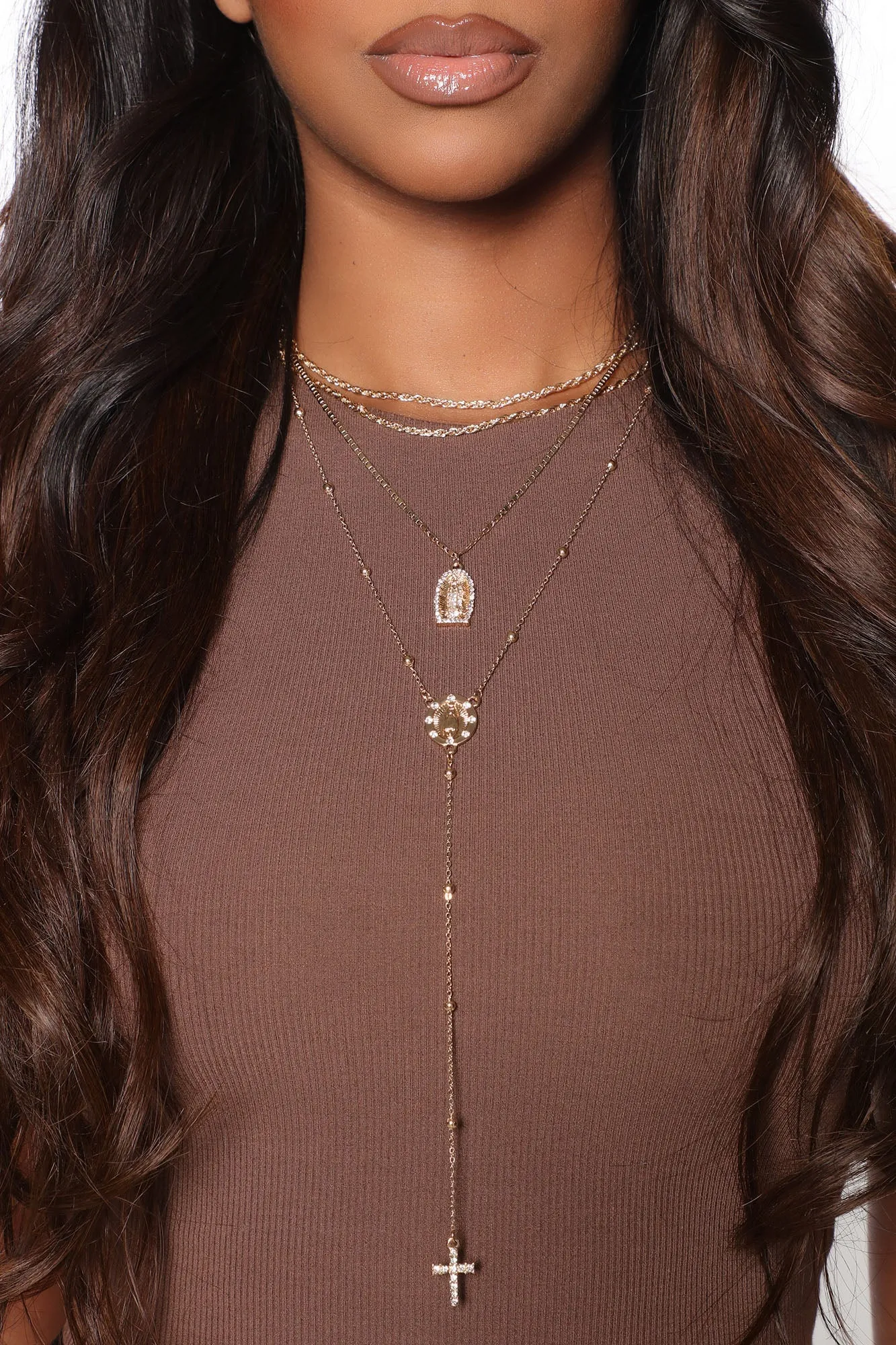 Blessed Life Layered Necklace - Gold