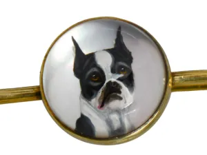 Boston Terrier Essex Crystal Brooch