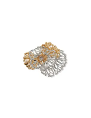 Boxed Flower Pin-Gold/Silver