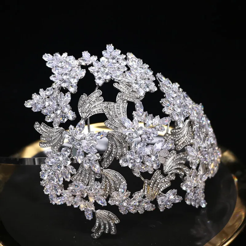 Bridal Hair Brooch Rhinestone HBR-002