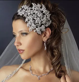 Bridal Hair Brooch Rhinestone HBR-002