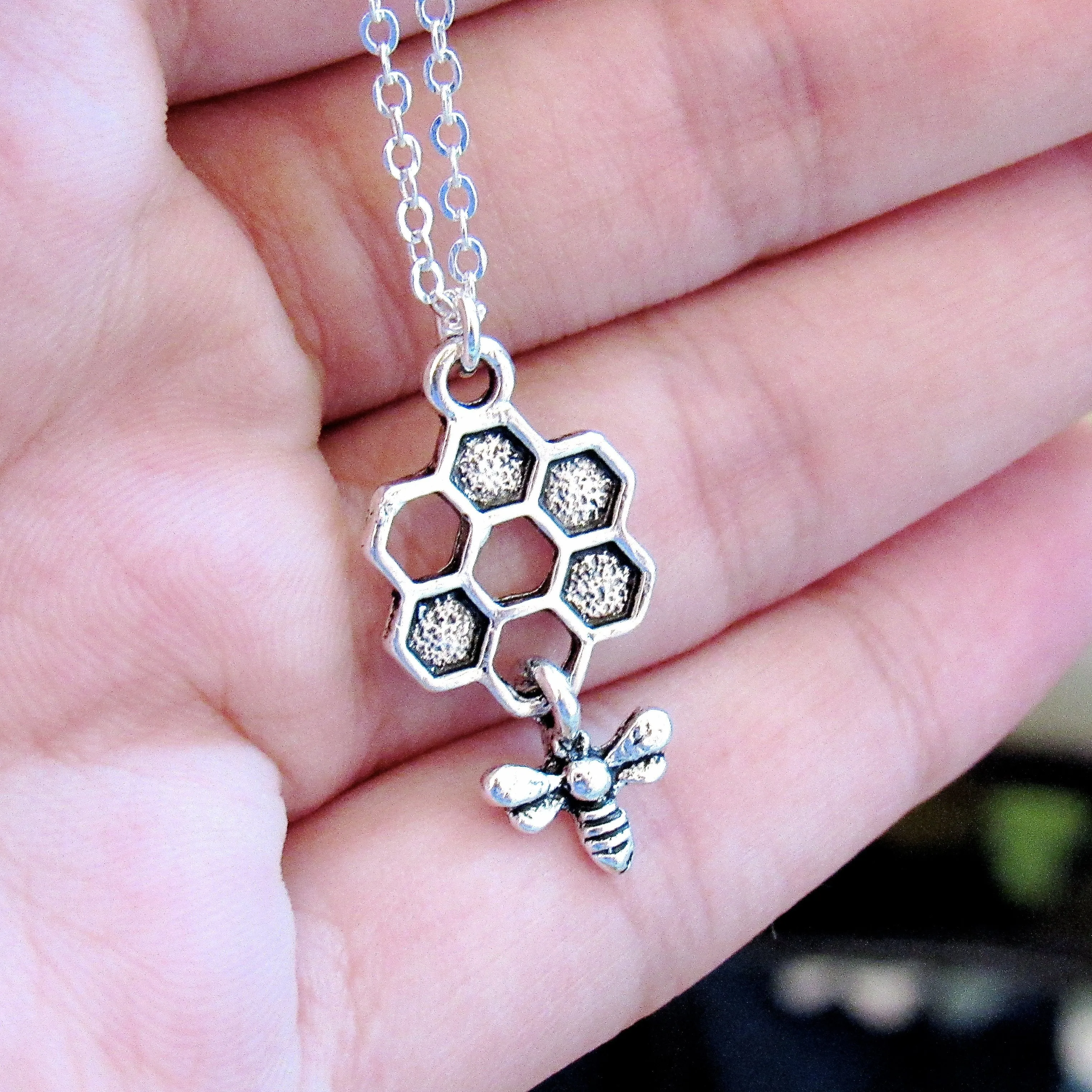 Buzzing Honeycomb Necklaces