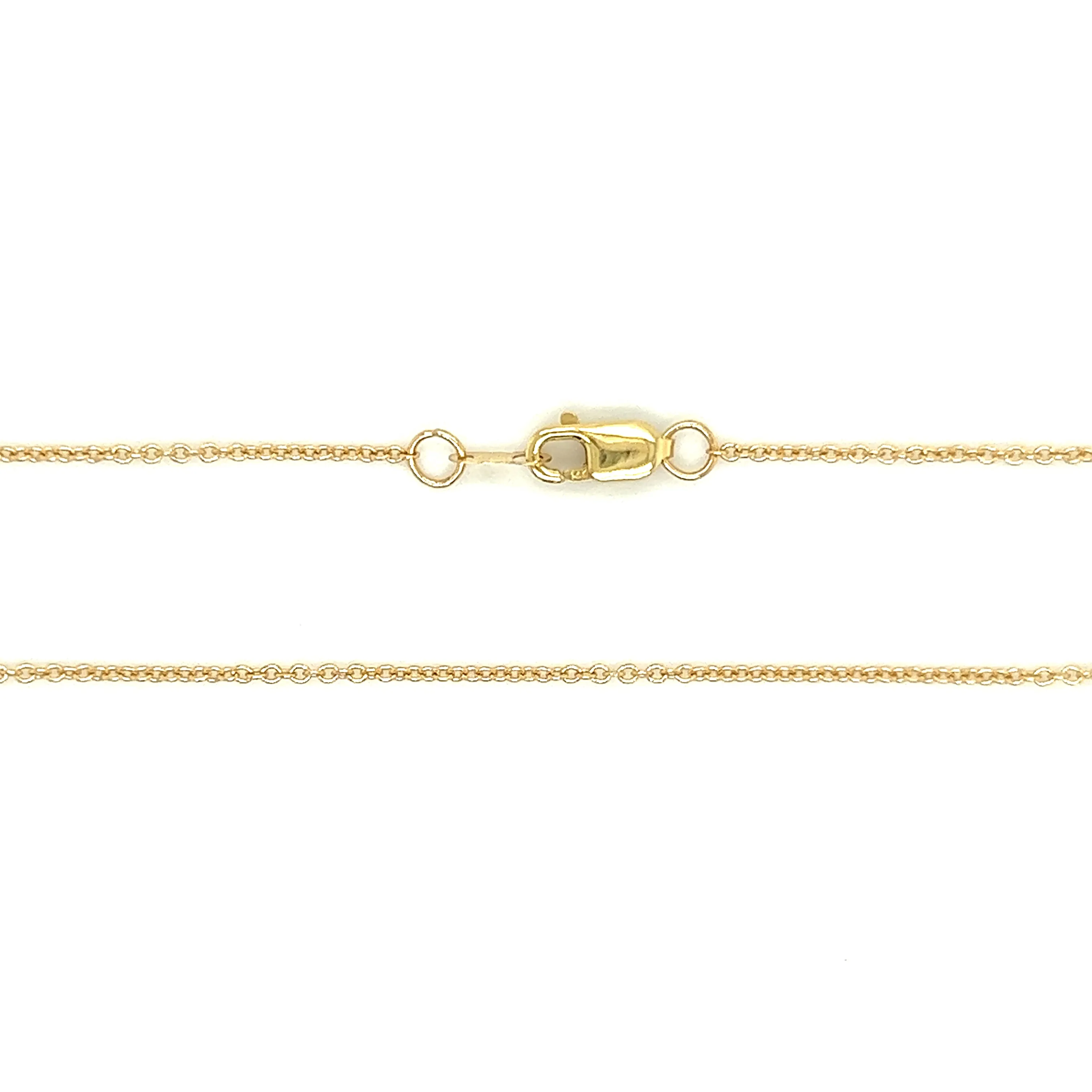 Cable Chain 1mm with 16in of Length in 14K Yellow Gold