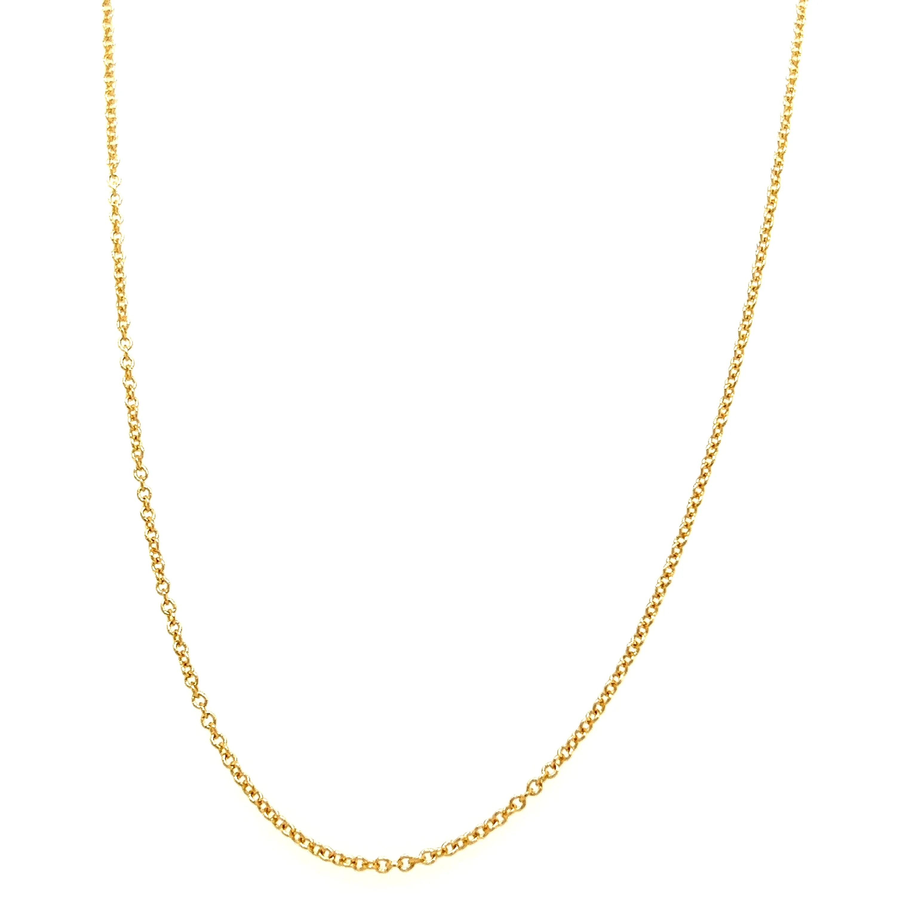 Cable Chain 1mm with 16in of Length in 14K Yellow Gold