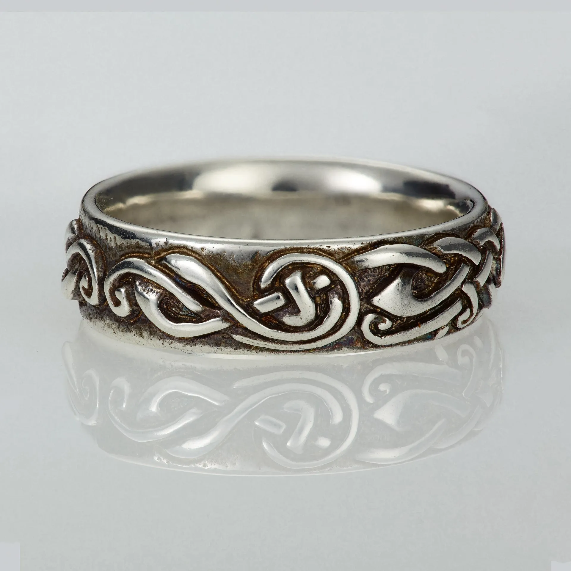 Celtic Claddagh Wedding Band