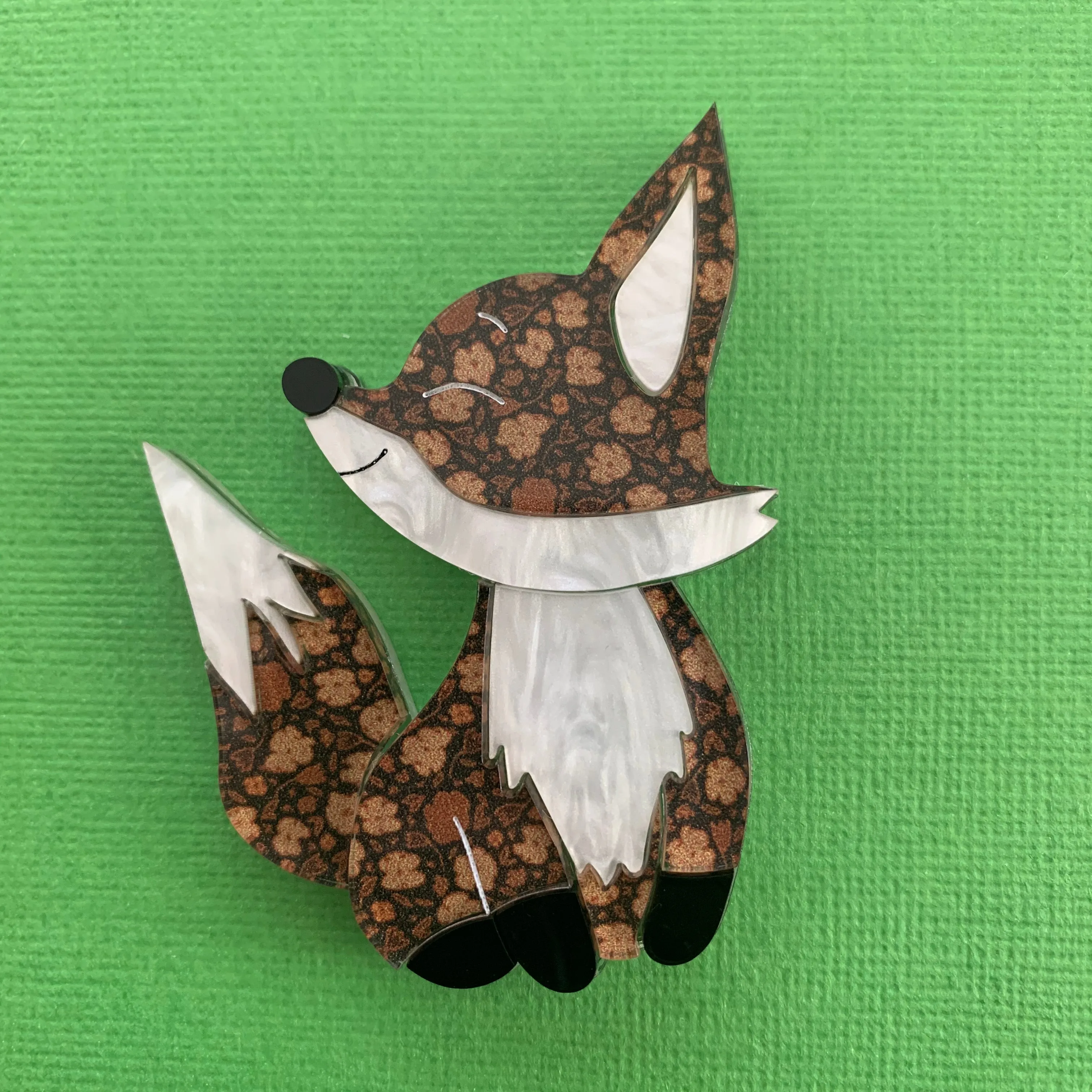 Chester the🦊 fox - brooch - Set of 4