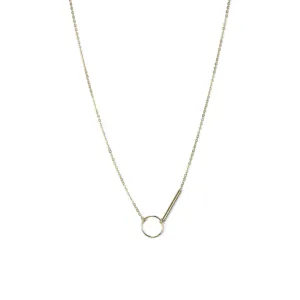 Circle and Bar Necklace