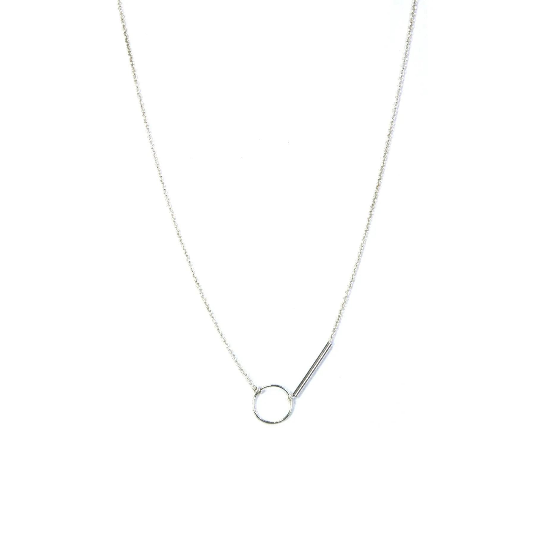 Circle and Bar Necklace