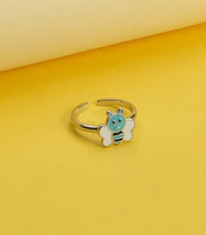 Cute Bee Finger Ring (Silver)