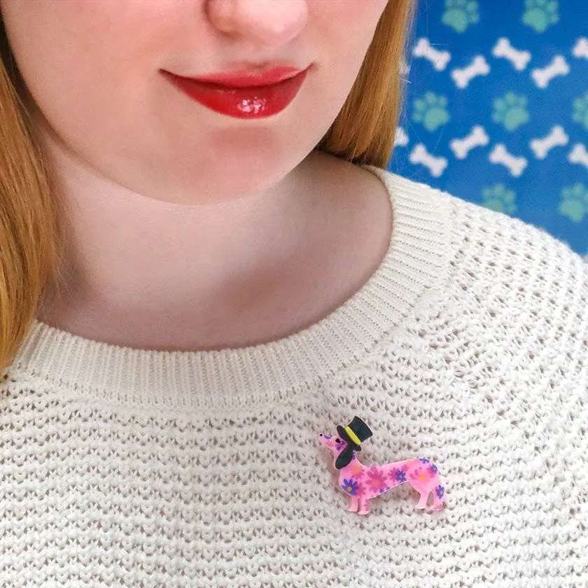 Dapper Dachsund Mini Brooch