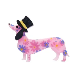 Dapper Dachsund Mini Brooch