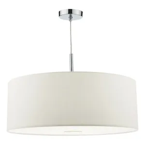 Dar Ronda 60cm 3 Light Pendant White