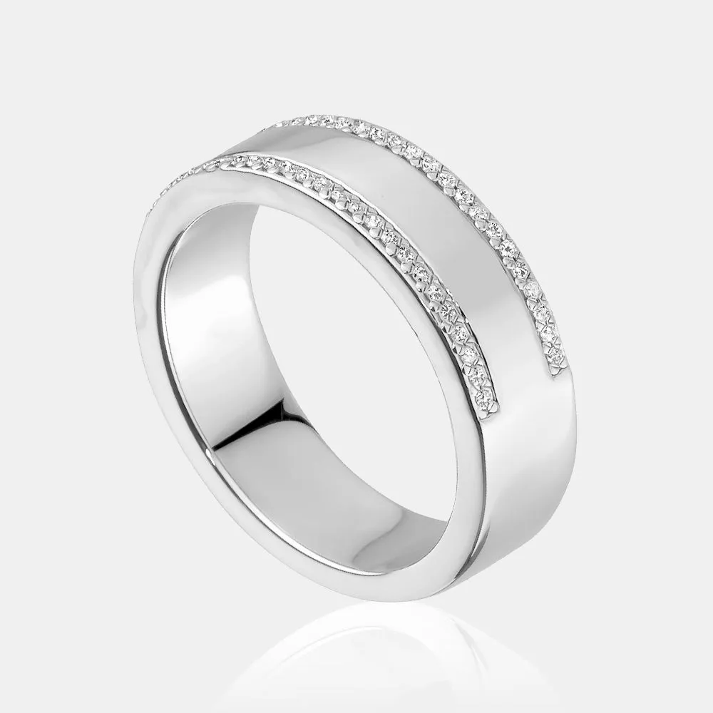 Diamond Border Ring