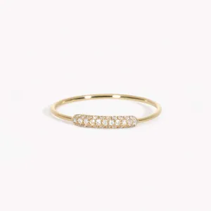 Diamond Pave Ring 14k Gold - Elena