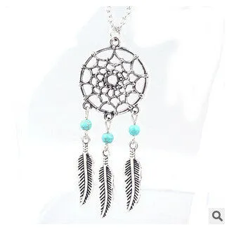 Dreamcatcher Silver Chain Necklace