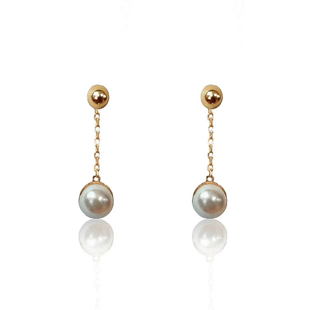 Drop Pearl Earrings