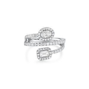 Dual elegance diamond ring