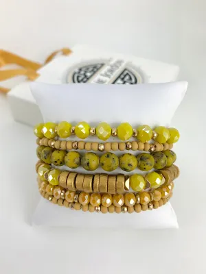 Egyptian Sun Bracelet Stack