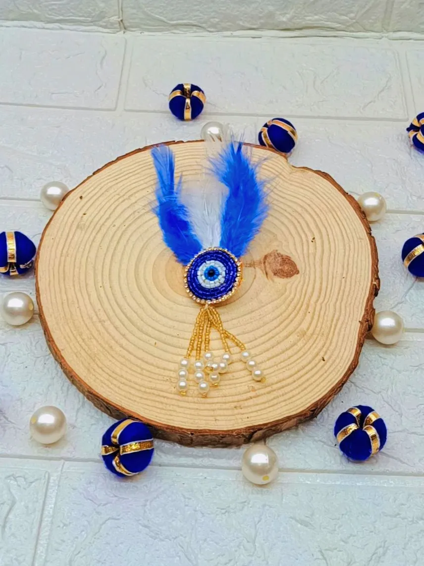 Evil Eye Brooch for Baraat Welcome and Wedding Gifts