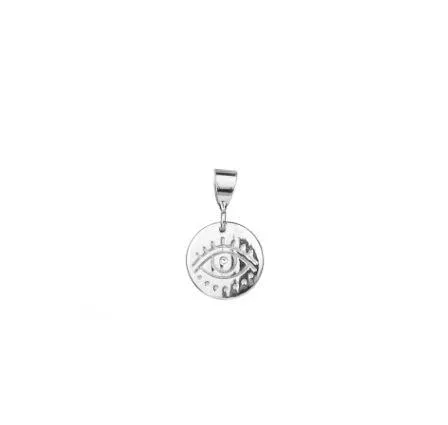 Evil Eye Mini Bale Charm- Silver