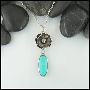 Floral Turquoise Pendant