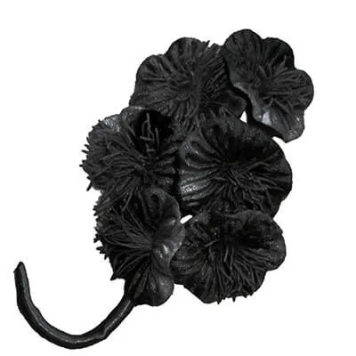 Flower Trim - Velvet Flower Cluster with Satin Binding (Limited Availability)