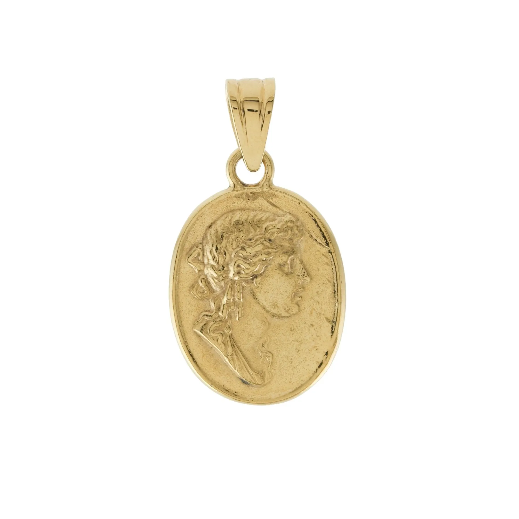 Gold Cameo Wax Seal Pendant