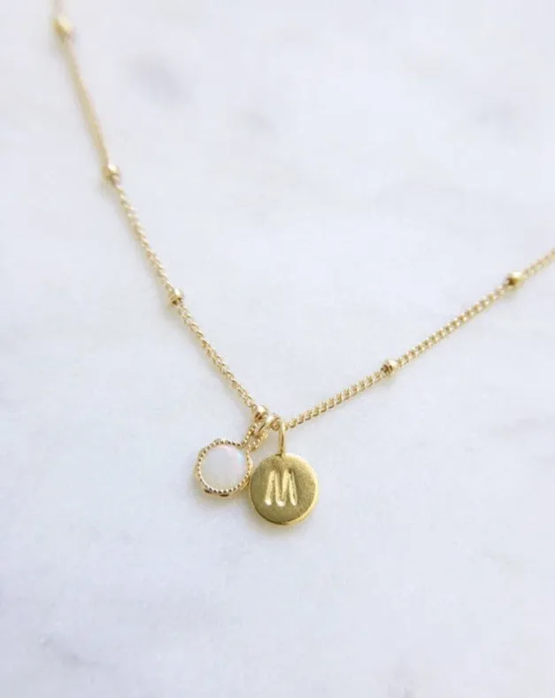 Gold Initial Necklace