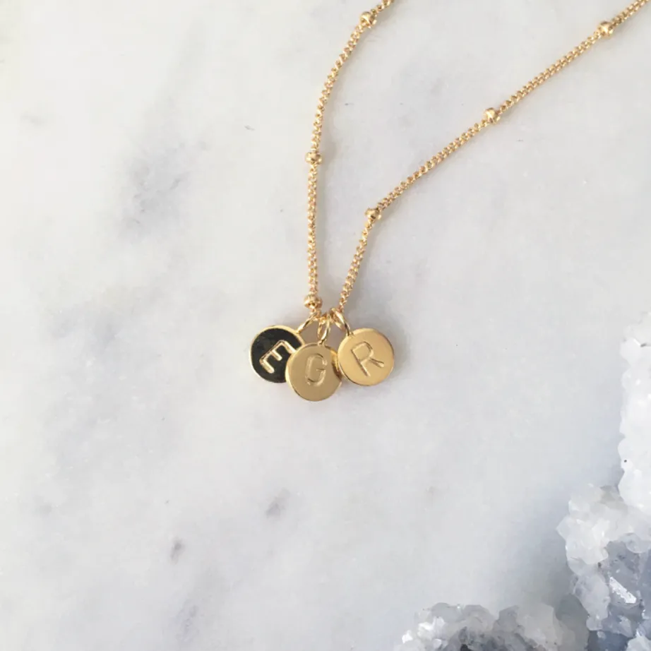 Gold Initial Necklace