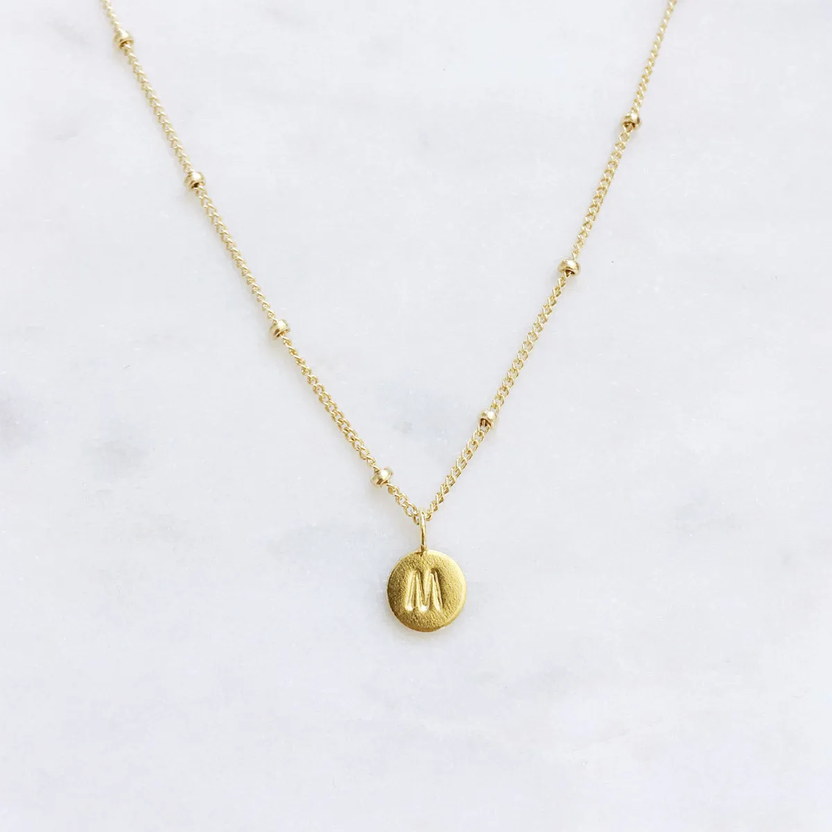 Gold Initial Necklace