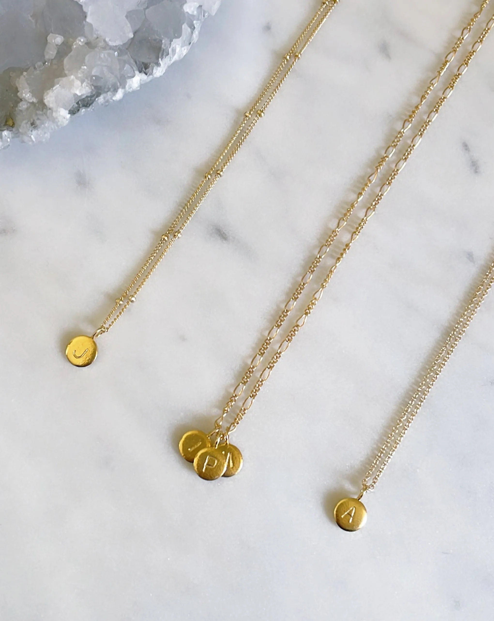 Gold Initial Necklace