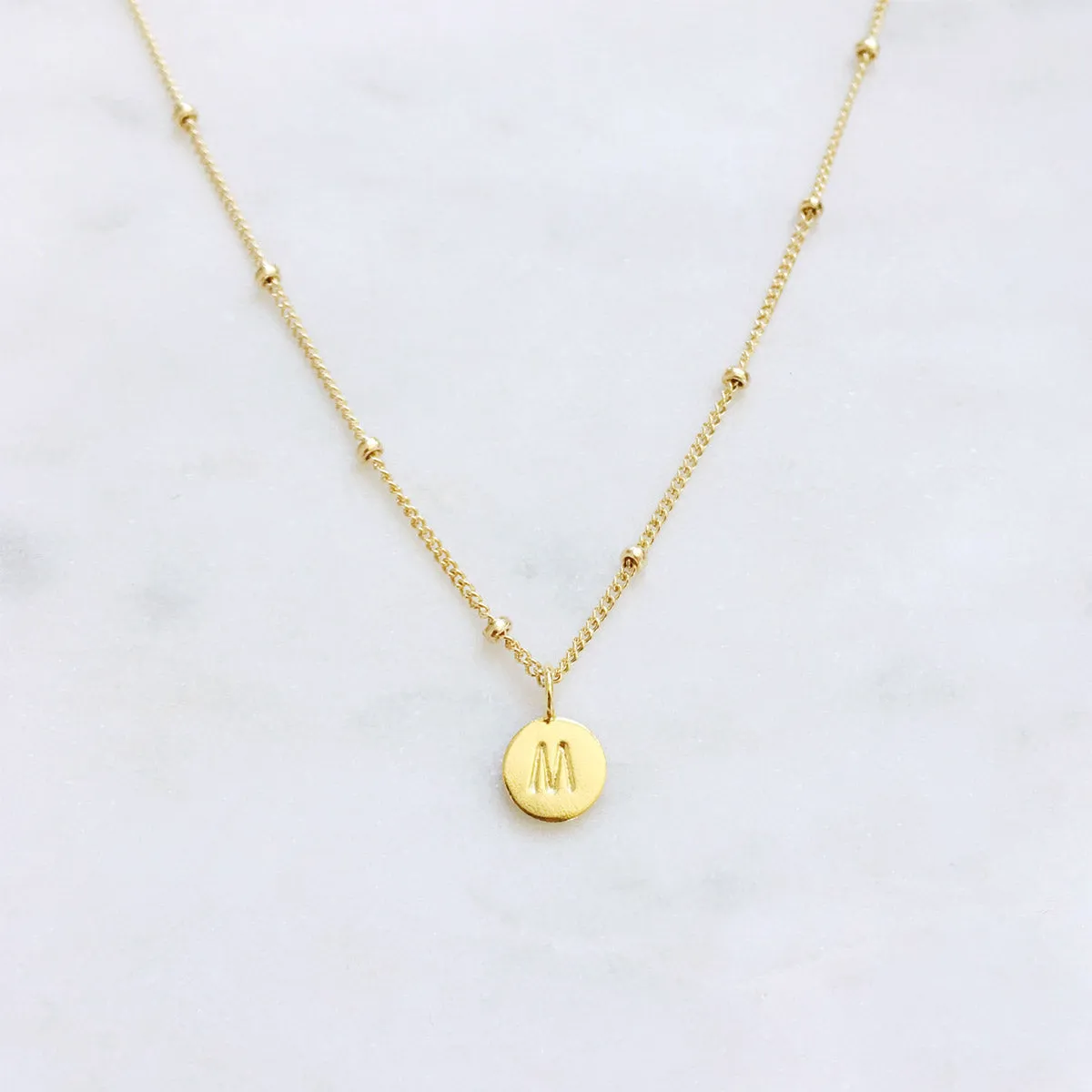 Gold Initial Necklace