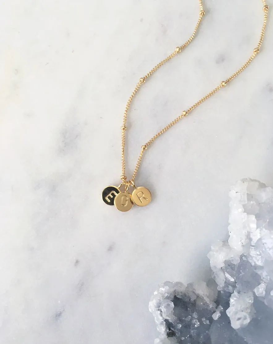 Gold Initial Necklace